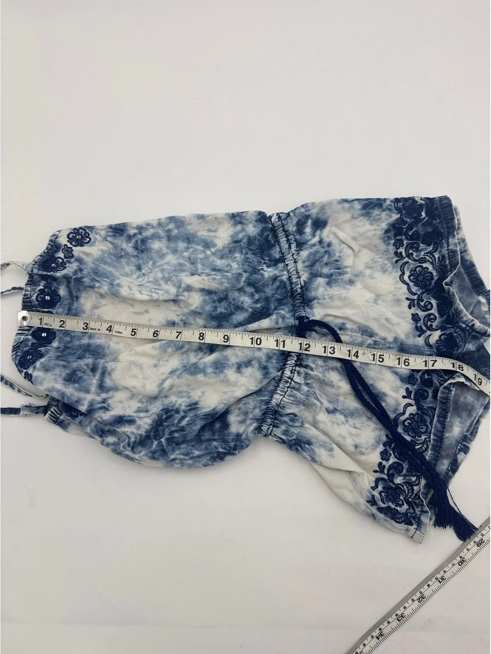 Justice Girls' Blue Tie-Dye Romper Size 7